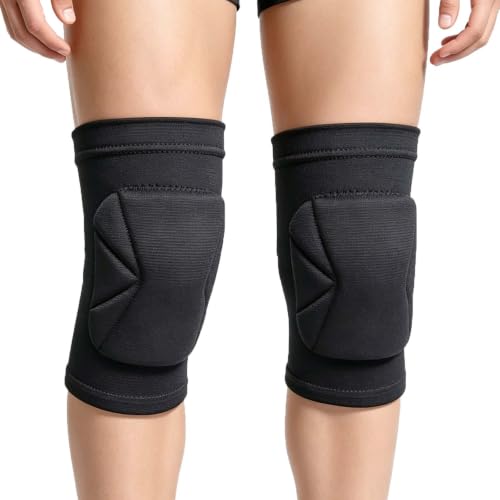 Men Women Knee Pads for Sports, Soft Flexible Foam Pad for Dancing, Black S - size: Small