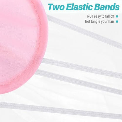 Aneco 50 Pieces Blindfold Sleep Mask Bulk Eye Mask Shade Cover with Nose Pad and Adjustable Strap for Travel Sleep Game Party Supplies, Light Pink - color: Light Pink