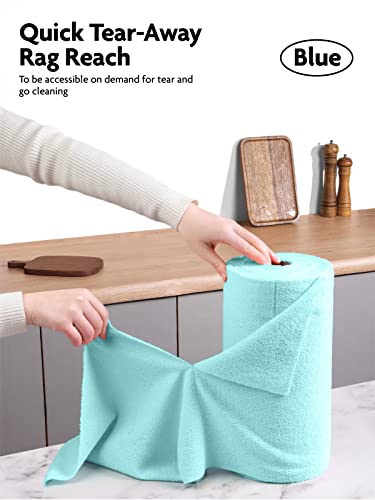 Fantasticlean Microfiber Cleaning Cloth Roll- 40 Sheets, 12" x 12" (Blue) - color: Blue, size: 40 pack