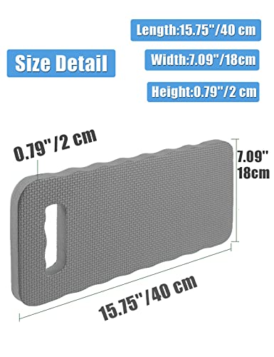 YWSHF 2 PCS Garden Kneeling Pad,Knee Mat Waterproof Foam Knee Pads for Gardening,Cleaning,Baby Bath,Yoga,Praying and Exercise 15.745'' x 7.09'' x 0.79'' Grey - color: Gray