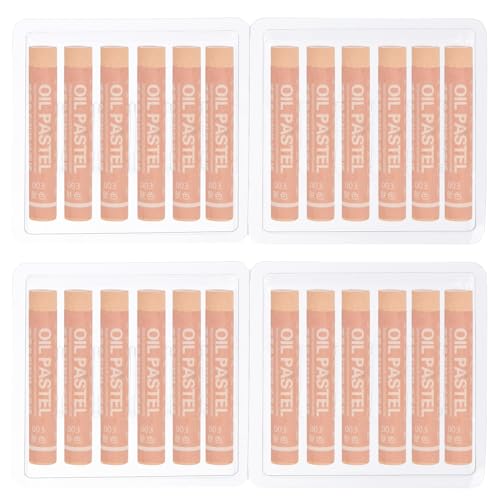 PATIKIL Skin Tone Oil Pastels, 24Pcs Soft Oil Crayons Creamy Pastels Stick Art Supplies for Art Painting Drawing Blending Graffiti for Artists Beginners - color: Skin Tone