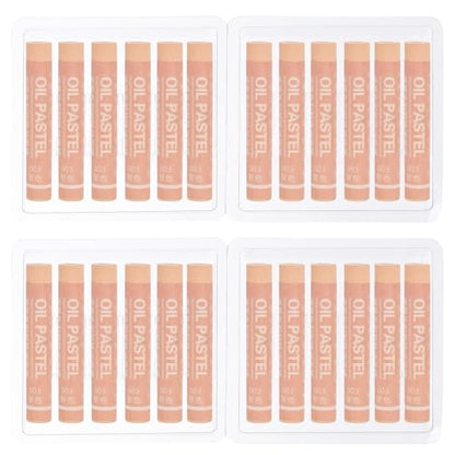 PATIKIL Skin Tone Oil Pastels, 24Pcs Soft Oil Crayons Creamy Pastels Stick Art Supplies for Art Painting Drawing Blending Graffiti for Artists Beginners - color: Skin Tone