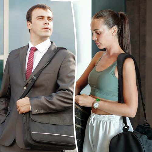 FIEIL 3D Air Cushion Ultra Comfortable Bag Strap, 67" Thicken Shoulder Strap with Double Adjustable Buckles and Metal Hooks, Ideal for Laptop Messenger Bag/Crossbody Bag(Reduced Stress)