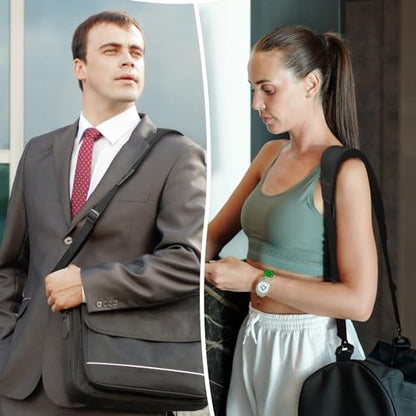 FIEIL 3D Air Cushion Ultra Comfortable Bag Strap, 67" Thicken Shoulder Strap with Double Adjustable Buckles and Metal Hooks, Ideal for Laptop Messenger Bag/Crossbody Bag(Reduced Stress)