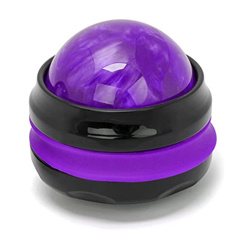 Coolrunner Massage Ball, Manual Roller Massager, Handheld Self Massage | Therapy and Relax Full Body Tools for Sore Muscles, Shoulders, Neck, Arms, Legs, Back, Foot, Body - color: Purple