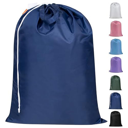Polecasa Extra Heavy-Duty Laundry Bag with Handles, Navy, 28x36" - color: Navy, size: 28" x 36" | 1 Pack