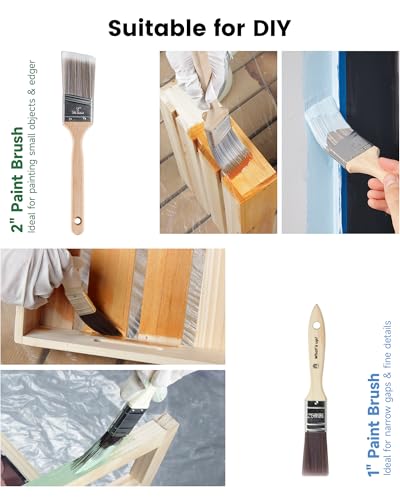 VOOMEY 28PCS Paint Roller Kit with Extension Pole, 9" & 4" Rollers Set | Complete Painting Tool Kit for Walls, Ceilings, Interior and Exterior Home Painting Projects - style: 28pcs 9inch paint roller kit