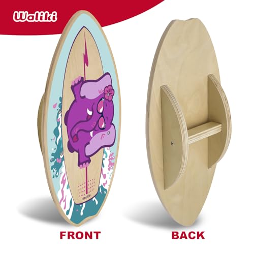WALIKI Wood Balance Board | Ages 3-8 | Toddlers and Kids |