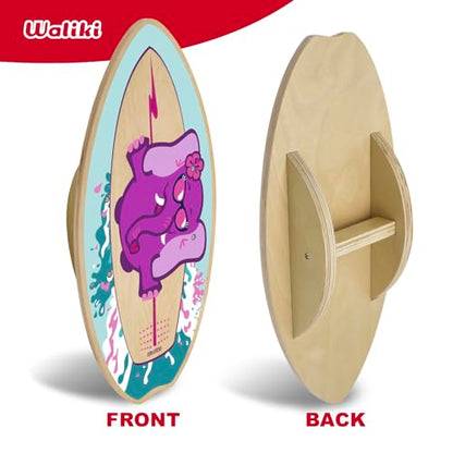WALIKI Wood Balance Board | Ages 3-8 | Toddlers and Kids |