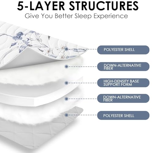 SCHNAUZER HOME Japanese Futon Floor Mattress Queen 3.5" Thick Ink Wash - color: Ink Wash White, size: Queen( 80 x 60 )