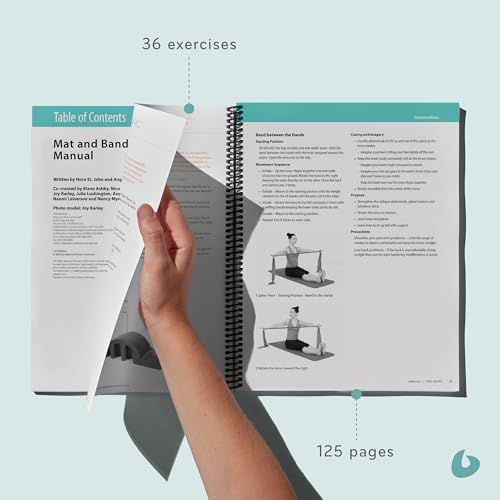 Balanced Body Mat and Bands Guide, Pilates Mat and Bands Guide for Workout Equipment, Exercise Manual for Home Gym or Studio Use - size: Mat and Bands