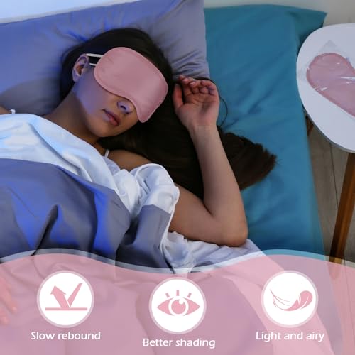 Tarpop 200 Pcs Eye Masks Adjustable Sleeping Mask, Pink - color: Pink