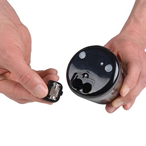 Westcott iPoint Dot Battery Pencil Sharpener | Compact & Battery Powered with Stainless Steel Blades, EZ View Shavings Reservoir, Home, Office, School or Classroom