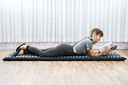 Leewadee - Foldable Floor Mattress - Japanese Roll Up Futon -Trifold Tatami Mat- Guest Floor Bed - Camping Mattress - Thai Massage Mat, Kapok Filled, 75 x 20 inches, Blue - color: Sf15 - Blue, size: S: 75x20"