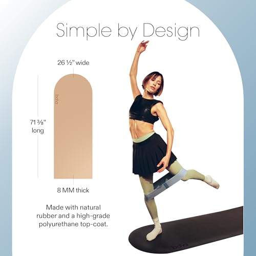 Bala Yoga Mat for Home Gym, Non-Slip Exercise Mat for Home Yoga - color: Sand, style: Mat - 5mm
