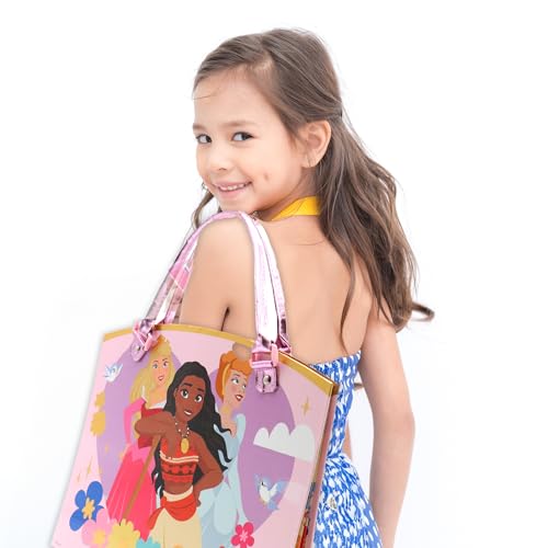 Disney Princess Activity Tote – Ultimate Princess Adventure Bag with Coloring Books, Stickers, Crayons & Games – Travel-Friendly Art Set for Girls Ages 3+ – Great Gift for Creative Play | Travel-friendly creative bag with crayons and games. Officially lic