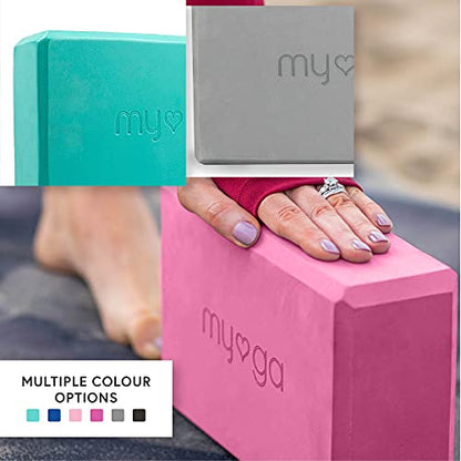 MYGA Yoga Block,Lightweight EVA Foam Yoga Brick,High Density Non-Slip Block for Yoga Poses, Pilates, Balance and Flexibility - color: Plum, size: One Size