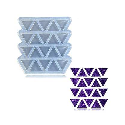 Angel Wings Mini Triangle Shape Earrings Mold for UV Resin Epoxy Resin Mold for DIY Earrings, Ear Studs, Jewelry Making Crafts, Chocolate Cake Mold Candy Mold, Silicone Molds - color: Mini Triangle