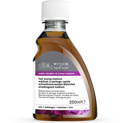 Winsor & Newton Artisan Fast Drying Medium, 250ml (8.4-oz) bottle | Increases Fluidity & Flow, Eliminates Brush Stroke Retention, Allows Faster Drying, Can Be Cleaned with Soap & Water - color: Artisan Fast Drying Medium, style: 8.4-oz Bottle