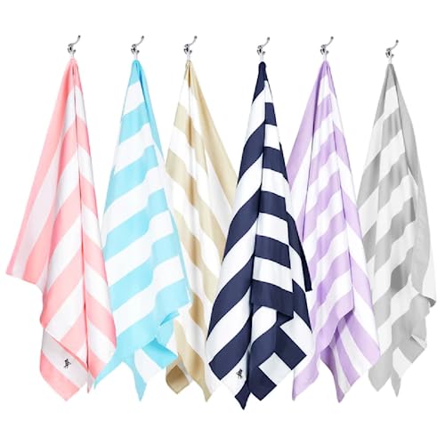 Dock & Bay Quick Dry Beach Towel - Cabana - Set of 6 - Large - color: Cabana - Set I (6), size: Large (160x90cm, 63x35")