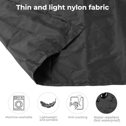 Pocket Picnic Blanket, Small Picnic Blanket 43x55" 2.54 oz Black for 1-2 - color: Black (Red Pack), size: 43x55″