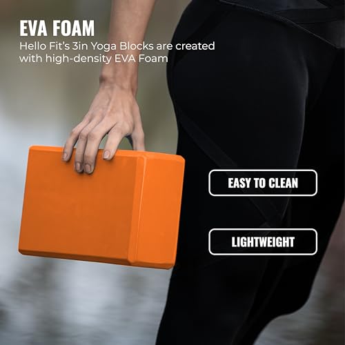 3in Foam Bulk Yoga Blocks, 10 Pack - color: Orange