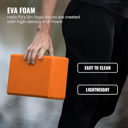 3in Foam Bulk Yoga Blocks, 10 Pack - color: Orange