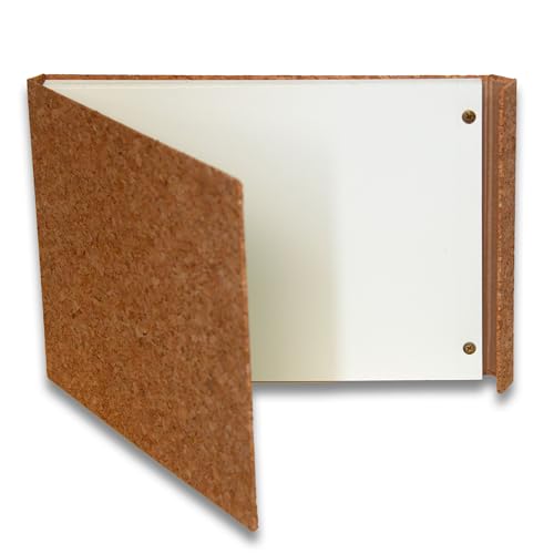 Cork Watercolor Pad Hardcover - 100% Cotton Paper 200GSM Cold Press - Magnetic Closure Watercolor Sketchbook, 40 Tear-Off Sheets, Lay-Flat - Artist Watercolor Paper Pad (Light Cork, 9x12 inch (A4)) - color: Light Cork, size: 9x12 inch (A4)