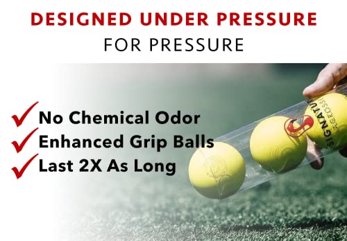 Signature Lacrosse Ball Set - Packs of 2, 4, 8, 12, and 100 - No Chemical Smell Massage Balls, Myofascial Release Tools, Back Roller, Muscle Knot Remover - color: Assorted, size: 12 Balls