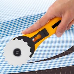 5Pcs Perforating Replacement Blades, Crochet Skip Blades Rotary Cutter Accessories for Crochet Projects Fleece and Scrapbooking (45mm)
