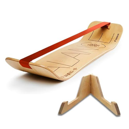GIBBON SlackBoard, Balance Board Kids & Adults, Slackline Balance Trainer - color: Balance with Stand