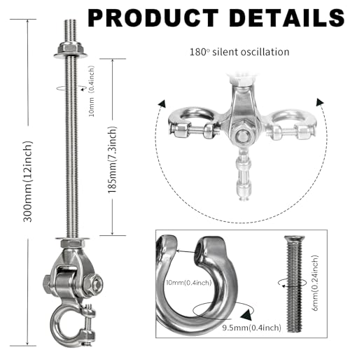 Heavy Duty Swing Hanger with 180°Rotation 1500LB
