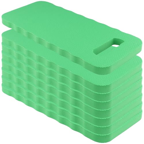 KINJOEK 8 PCS 16 Inch Garden Kneeling Pads Bulk, Thick Foam Kneeling Pad, Prayer Kneeling Pad for Gardening Repair Work Praying Exercise, Green - color: Green