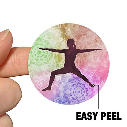 Warrior II 2 Yoga Pose Planner Calendar Scrapbooking Crafting Stickers - color: Opaque, size: 18 2" Stickers