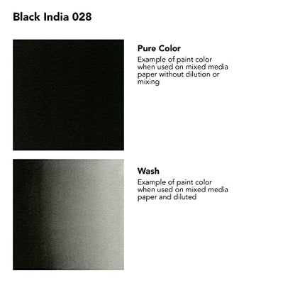 Daler-Rowney FW Acrylic Artists Ink, 180ml/6oz Plastic Bottle, India Ink (D160181028) - size: 6.1 fl oz