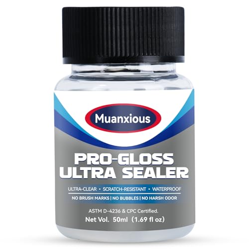 Studio High-Gloss Varnish for Air-Dry & Polymer Clay, 50 mL | Crystal-clear, no-tack finish after full cure; smooth, buildable coats preserve fine details on miniatures and clay jewelry - size: 50ml (1.69 fl oz)