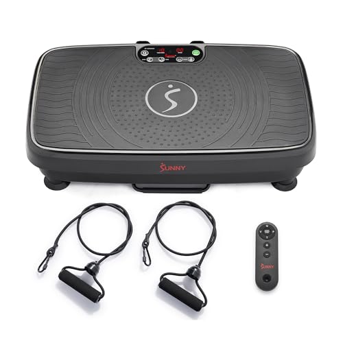 Sunny Health & Fitness 2D/3D Vibration Platform Exercise Machine w/ Remote - size: 2D