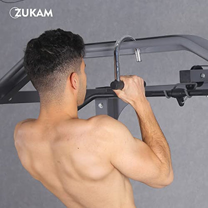 Metal Resistance Band Handles Pull Up Handle with Grip Tapes, Heavy Duty Industrial Grade Steel Knurled Surface Handles for Elastic Band Workouts (Chrome)