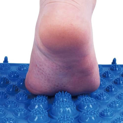 Foot Massage Mat Massage Pad Bathroom Mat Yoga Mat Outdoor Game 4PCS (Blue) - color: Blue-4pcs
