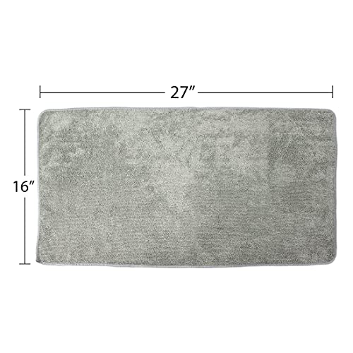 Eurow Microfiber Gym Towels, Super Absorbent & Quick Drying Sweat Towels for Fitness, Sports, Yoga, Workout, Sauna, Face & Equipment, Soft & Reusable,16x27 Inches, 6-Pack, Gray