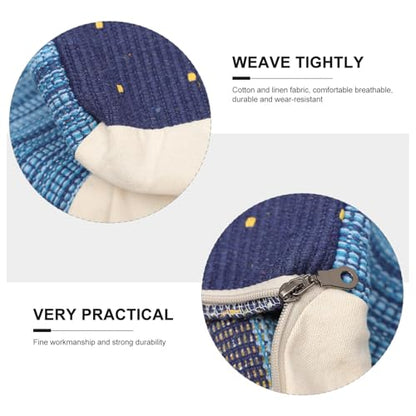 STOBAZA Floor Mat Pillow Seat Cover Cotton Pad Outdoor Chair Seat Tatami Cover Office Chair - color: Sky-blue