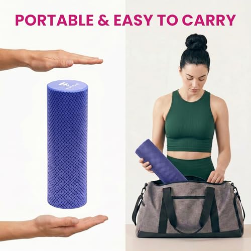 FitOn Travel Size Foam Roller for Muscle Recovery, Fitness & Home Exercise