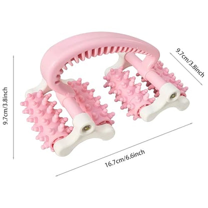 Cellulite Massage Tool,Anti Fascia Release Muscle Cellulite Roller - color: Pink