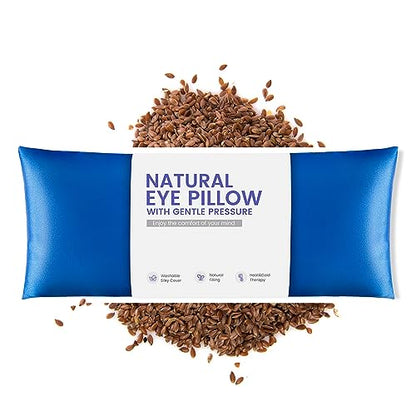 Weighted Eye Pillow for Yoga, Moist Heat Mask for Dry Eyes(Blue) - color: Eye Mask01-blue