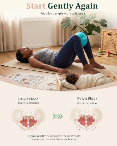 Trideer 9-Inch Pilates Ball, Small Exercise Ball Pilates Equipments for Yoga, Physical Therapy, Pregnancy, Postpartum, Core Training, Balance, Stability and Stretching