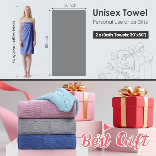 JML Microfiber Bath Towels, Navy, 30" x 60", 2 Pack - color: Diamond Cross Grid Navy, size: 2 Pack (30 in x 60 in)