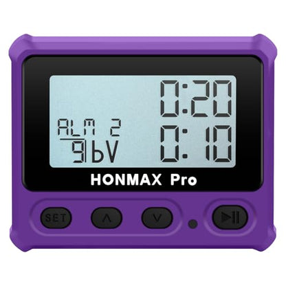 8100 Professional Interval Timer and Stopwatch, Backlight, USB-C Charged, Clock (Purple) - color: Purple