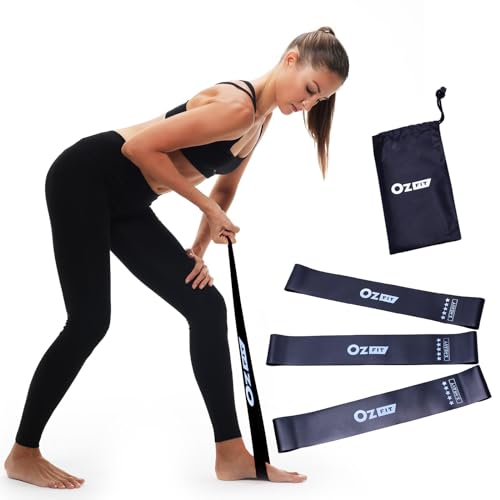 Resistance Bands Set for Men and Women, Pack of 5 Different Levels Elastic Band for Home Gym Long Exercise Workout – Great Fitness Equipment for Training, Yoga, Free Carrying Bag - color: Black Set of 3 XHeavy (30-40lbs)