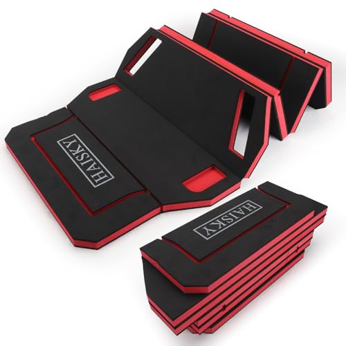 Foldable Mechanic Kneeling Pad,22.44" Wide EVA Foam Mat,1 Pack,Red - color: Red & Black