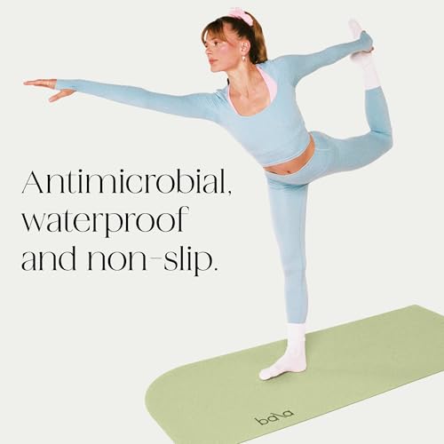 Bala Yoga Mat for Home Gym, Non-Slip Exercise Mat for Home Yoga - color: Sage, style: Deco Mat - 5mm